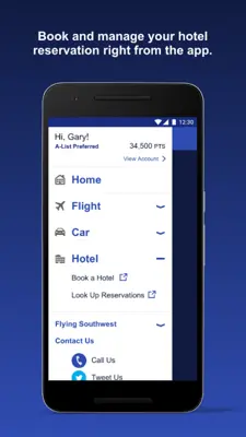 Southwest Airlines android App screenshot 1