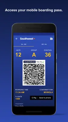 Southwest Airlines android App screenshot 2